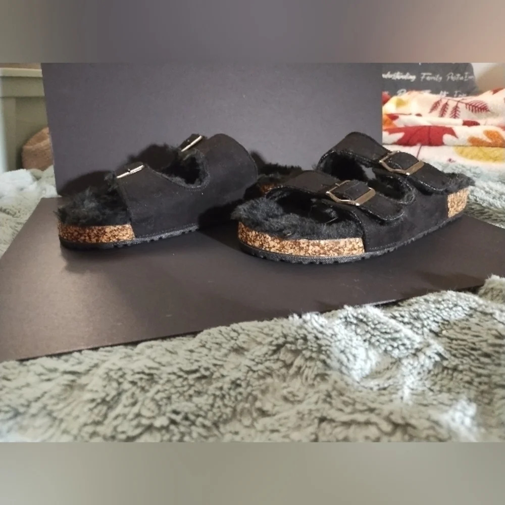 Corky's furry sandals size 9